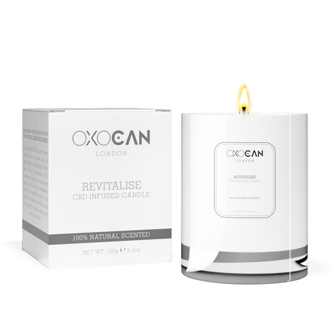 CBD Candle by Oxocan - Tranquillity CBD Candle and Revitalise CBD Candle