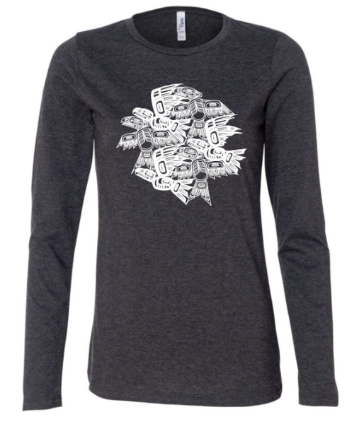 Women's Eagle Raven Tessellation Long Sleeve Tee – Trickster Company