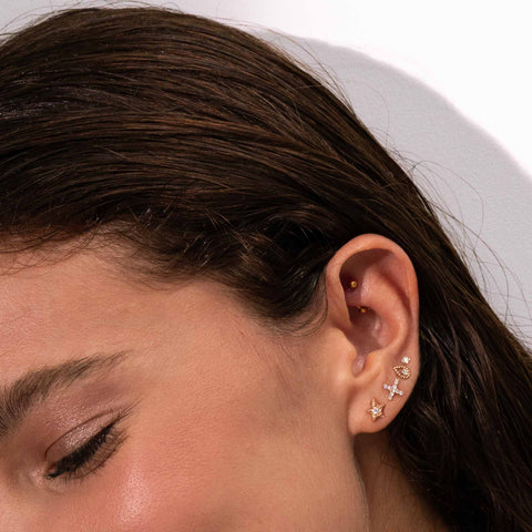 Puce Diamond earrings, White Gold – Gigi Clozeau - Jewelry