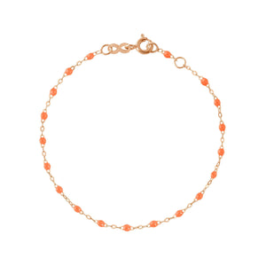 Gigi Clozeau - Classic Gigi Orange bracelet, Rose Gold, 5.9"