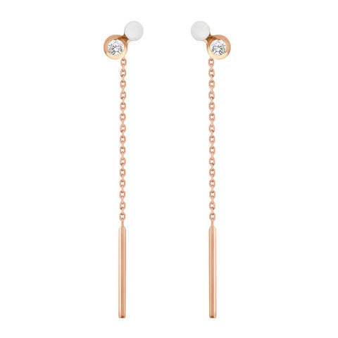 Lucky Heart earrings, Rose Gold – Gigi Clozeau - Jewelry