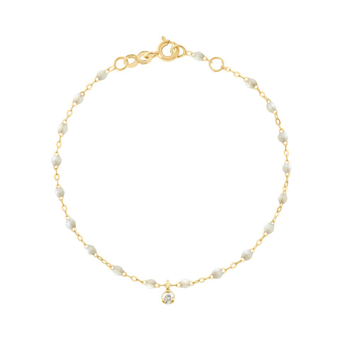 Heart Supreme Classic Gigi diamond bracelet, Opal, Yellow Gold 