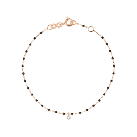 Lucky Clover Classic Gigi Black diamond Bracelet, Rose Gold, 6.7 – Gigi  Clozeau - Jewelry