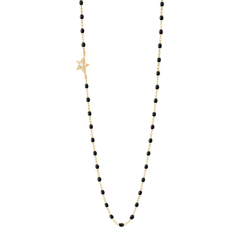 Noble Zipper Necklace Gold Crystal/BlackDiamond/Gold