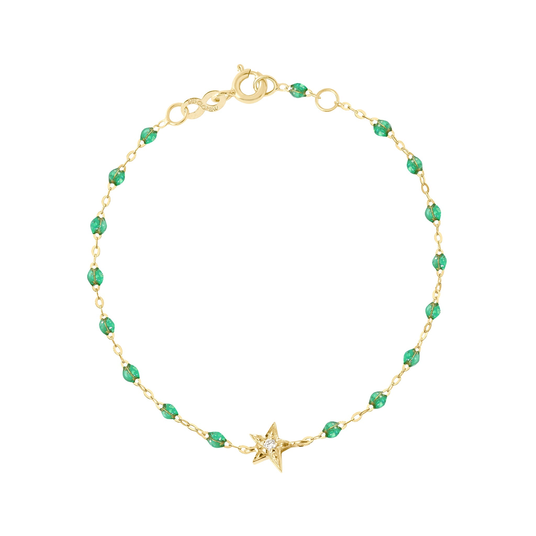 pleegouders Ja hypothese Star Classic Gigi Mint diamond Bracelet, Yellow Gold, 6.7" – Gigi Clozeau -  Jewelry