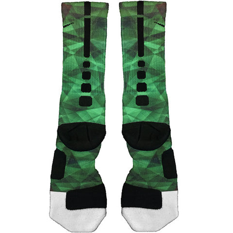 green nike elite socks