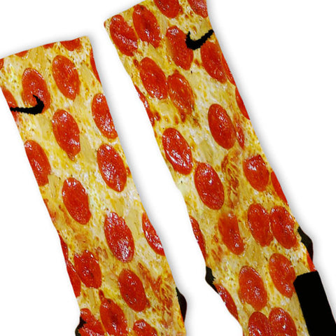 Pepperoni Pizza Custom Nike Elite Socks – Fresh Elites
