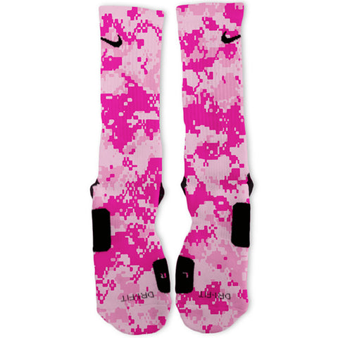 pink nike basketball socks