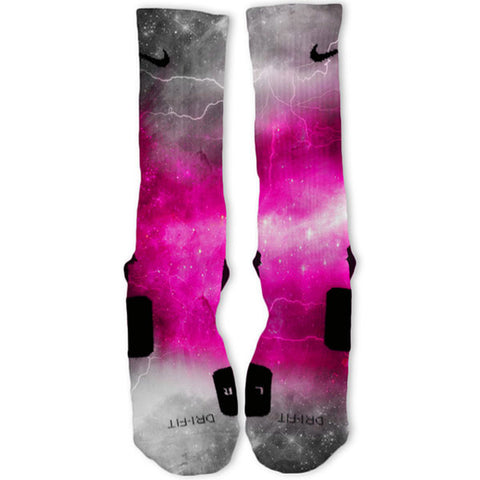pink nike elite socks