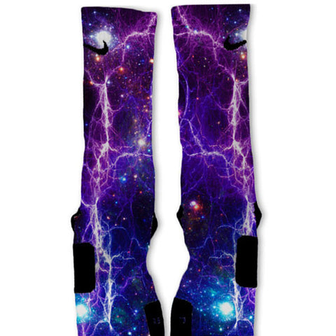 Purple Lightning Galaxy Custom Nike 
