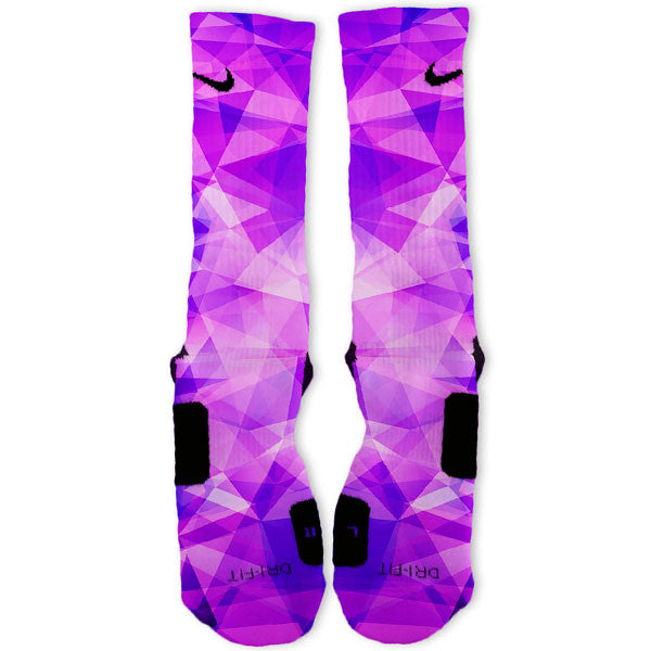 Purple Prism Custom Nike Elite Socks 