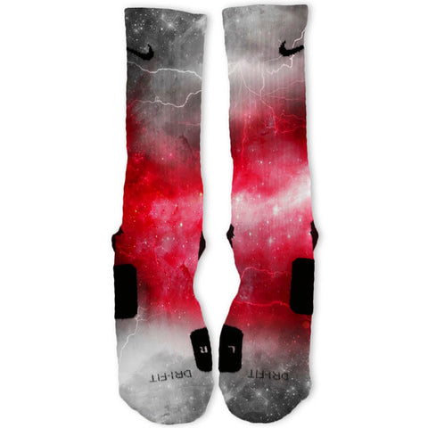 red nike basketball socks