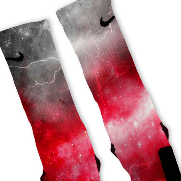 red and white nike elite socks
