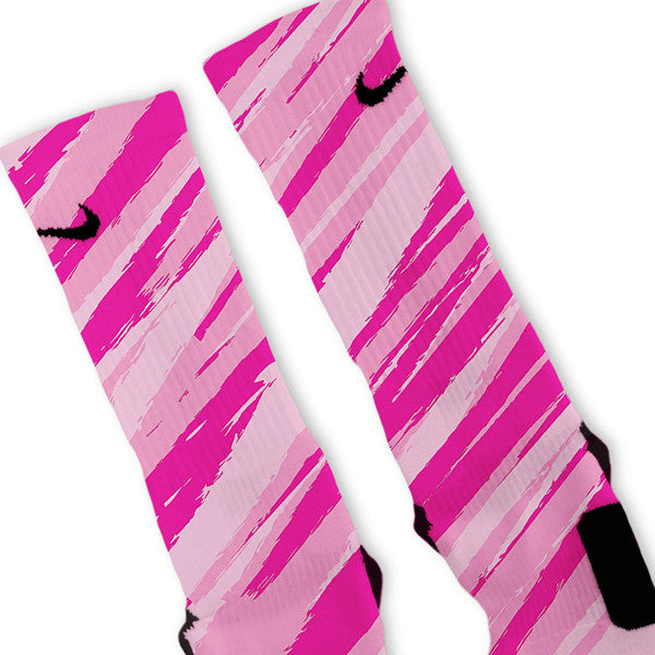 pink nike elite basketball socks