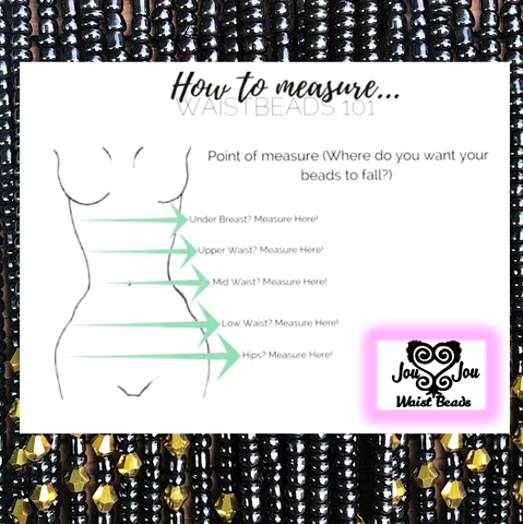 How to measure for waist beads