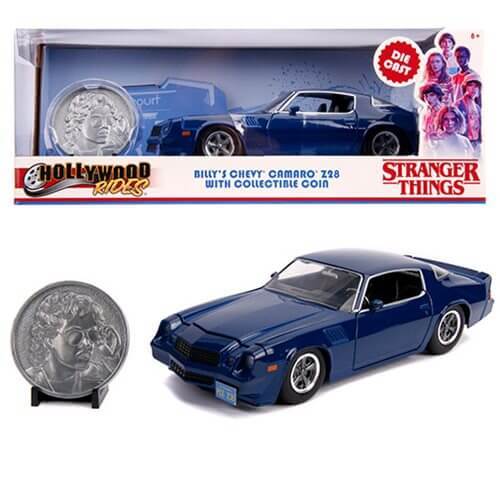 Billy Chevy Camaro Z28 Stranger Things Diecast Model 1/24 1979 Metal S –  