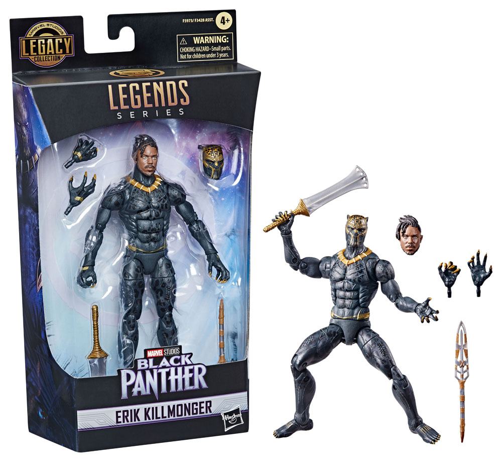 Black panther action sale figures