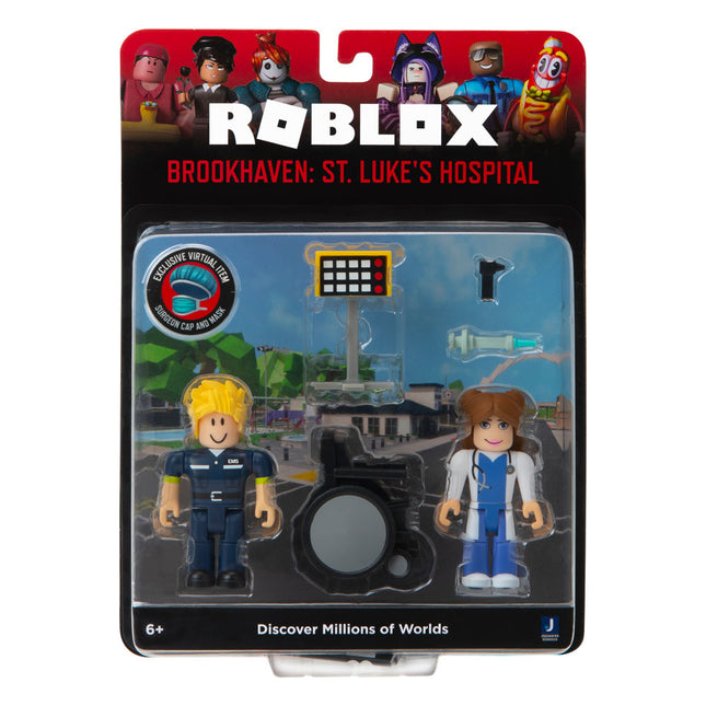 Roblox Action Collection Brookhaven Hair & Nails Action Figures w/ Virtual  item