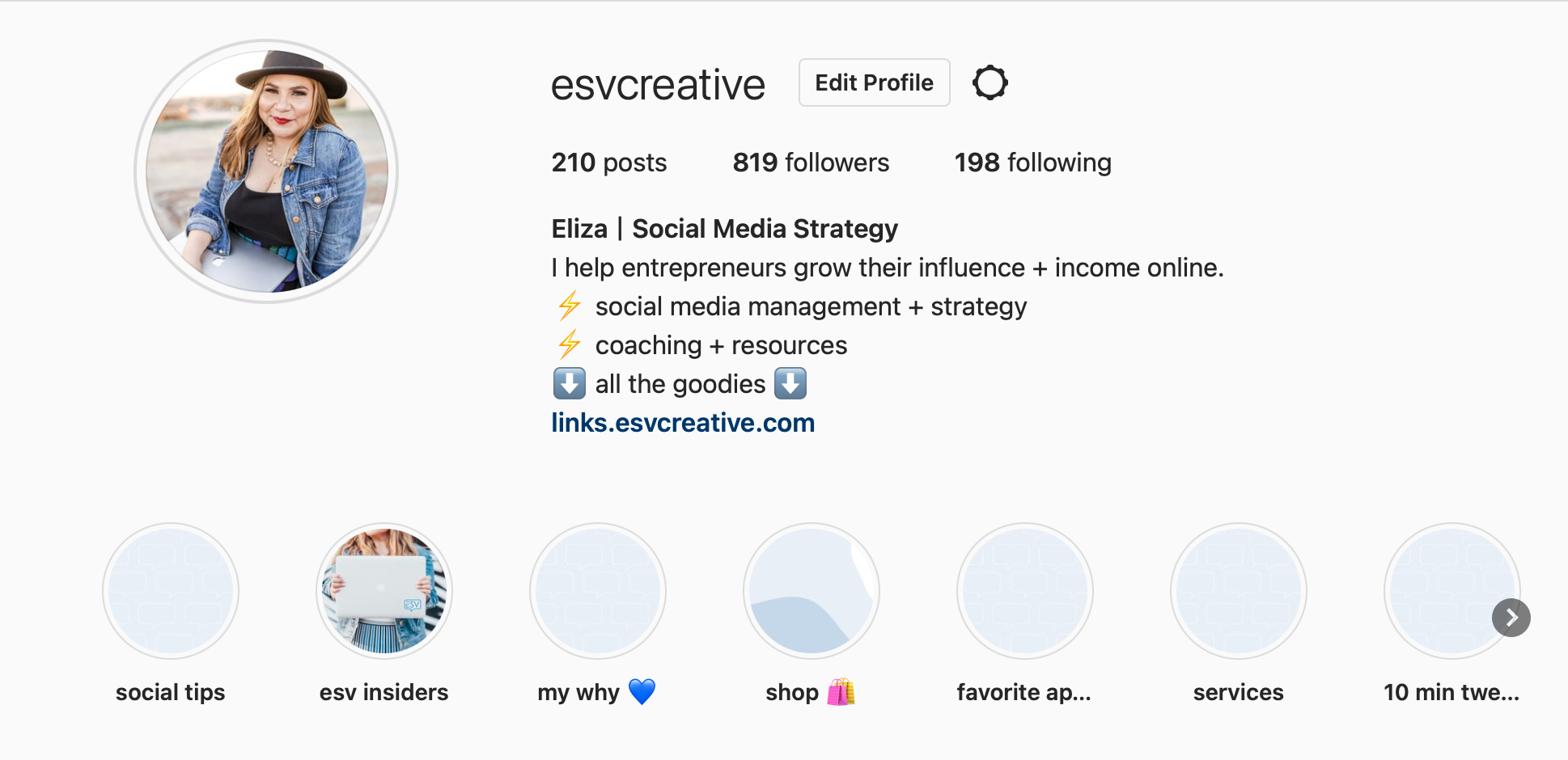 instagram profile: @esvcreative