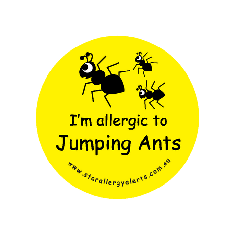 I'm allergic to Jumping Ants - badge