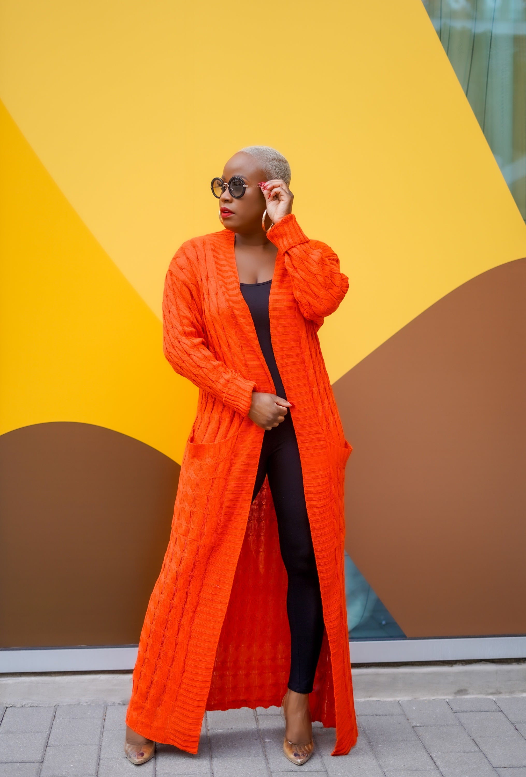 PLUS SIZE—Sunny Autumn Long Sleeve Cardigan (Orange)--Will Ship The We –  Bossy Glamworks