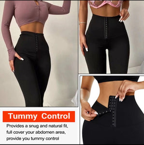 Women's Body Shaper Weight Loss Slimming Pants Women Waist Trainer Tummy Leggings Fitness Workout Push Up Leggings