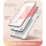 WITH Built-in Screen Protector For Samsung Galaxy S20 Ultra 5G Case i-Blason Cosmo Full-Body Glitter Marble Bumper Cover Case