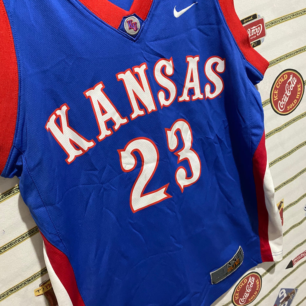 Wayne Simien Kansas Jayhawks Basketball Jersey Blue