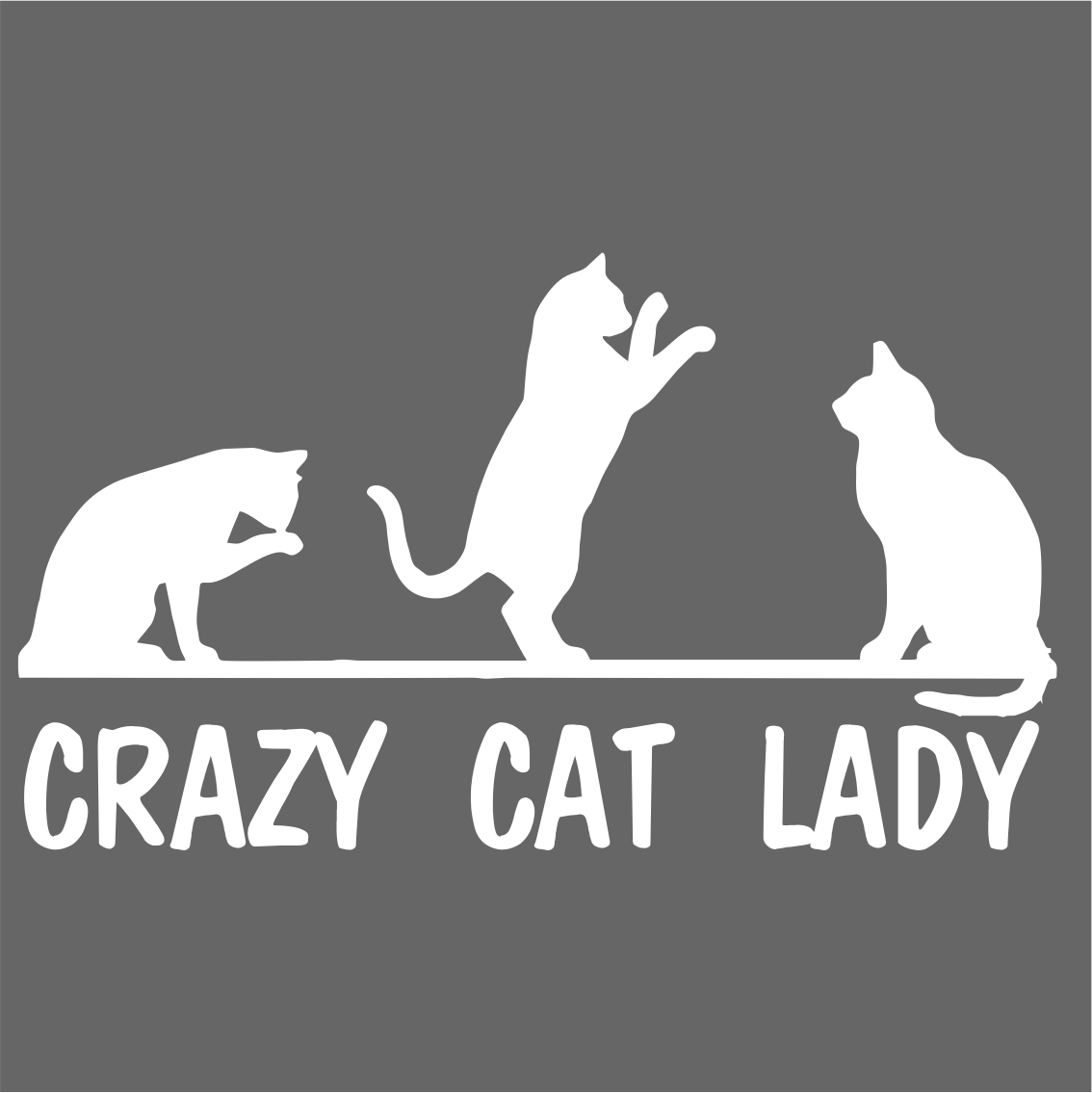 Crazy Cat Lady Vinyl Decal Sticker – Monkey Feet Graphics