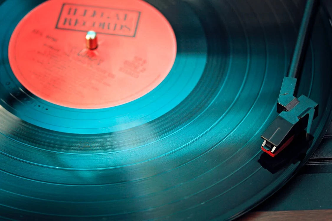 Platine vinyles en Bois laqué style Retro avec Radio et USB Ricatech RMC82, Platines