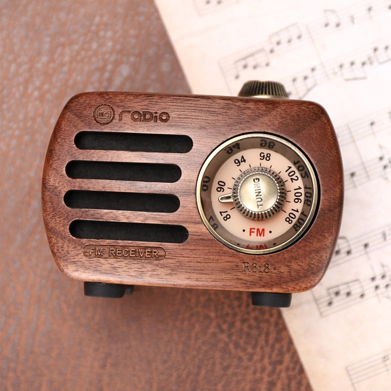 Mini Enceinte Autonome Radio Vintage - Éternel Vintage