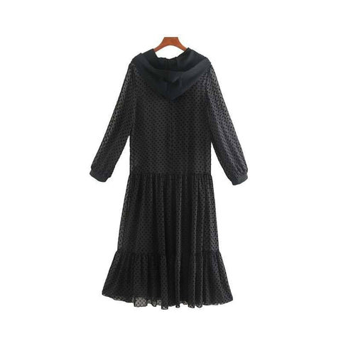 Robe Femme Vintage Noir