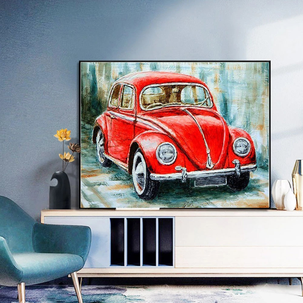 Peinture sur toile Vieille voiture - Vintage - Tableaux