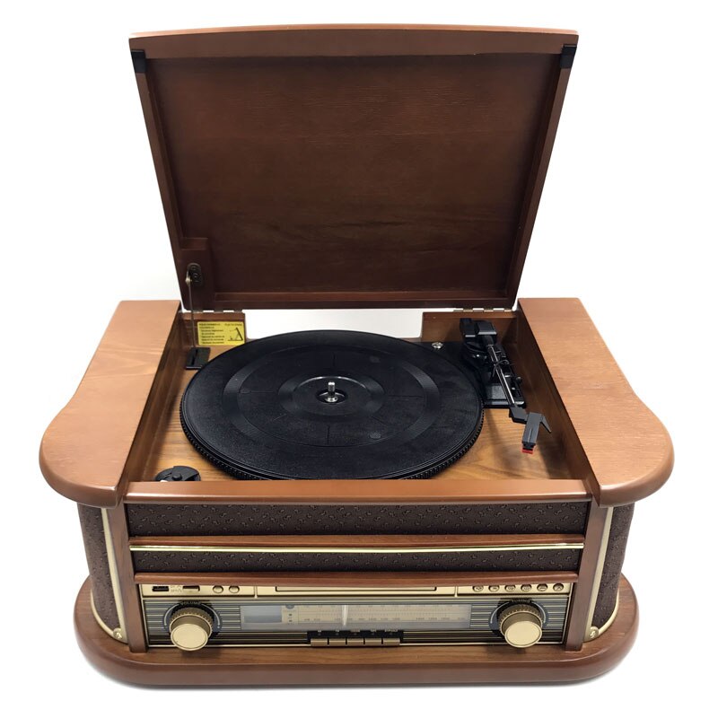 Tous les tourne-disques en finition bois pour un look vintage