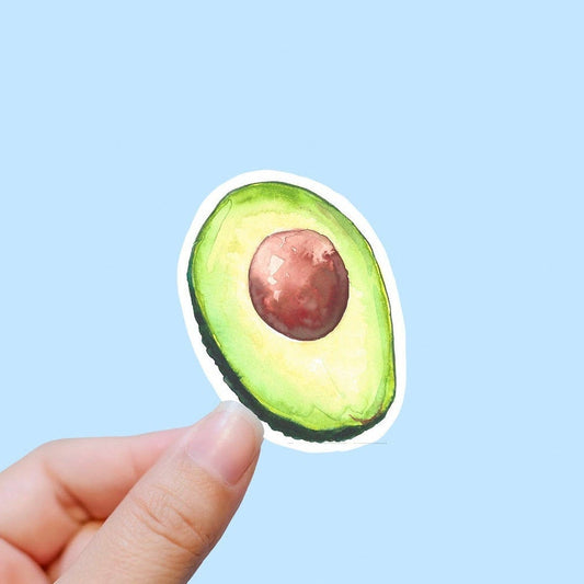 Cute smiling avocado vinyl sticker, cute stickers, laptop stickers, wa –  Jenny V Stickers