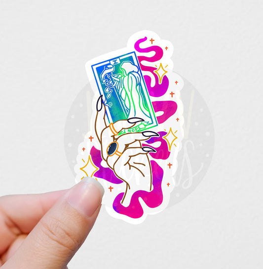 Hand of tarot cards vinyl Sticker, witchy stickers, adult stickers, wa –  Jenny V Stickers