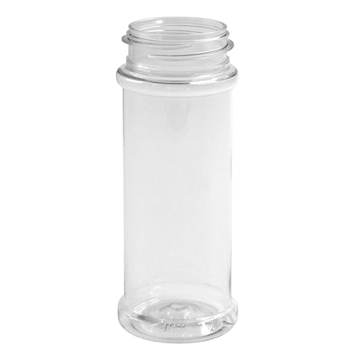 16oz Clear Pet Plastic Spice Jars (Red Cap) - Clear 63-485