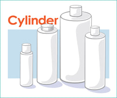 cylinder bottle shape