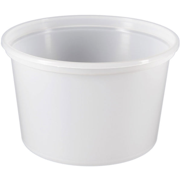 86 oz. (5 lb) White PP Plastic Tub, (L515)