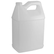 1 Gallon Clear PVC Jug with 38/400 White Ribbed Cap with F217 Liner