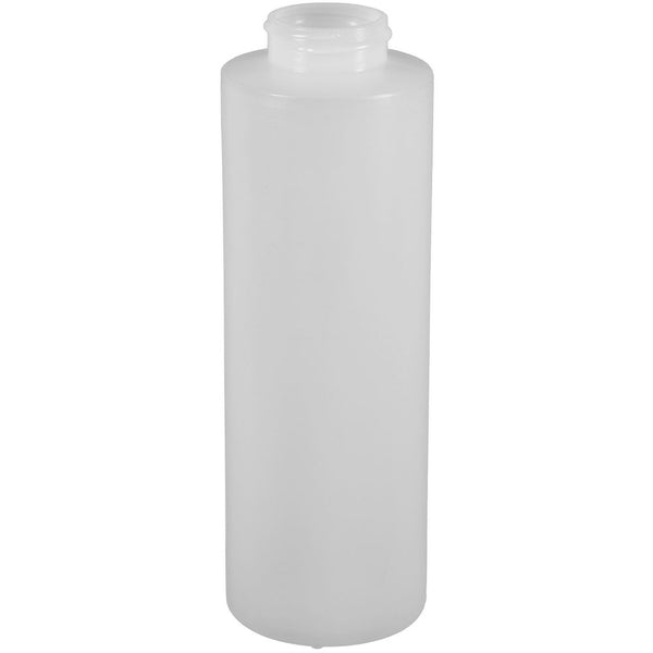 Natural Clear Plastic Squeeze Bottle with White Twist Top Spout (12 Pack) 16 oz