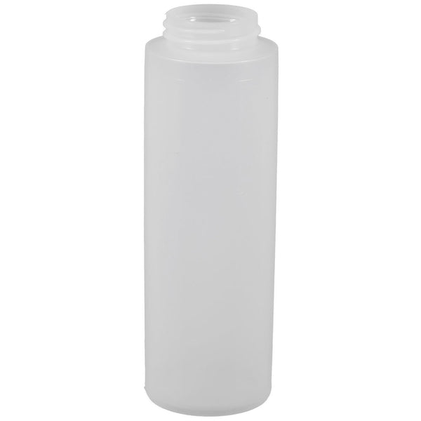 16 Ounce Glass Sauce Bottle - With 38mm White Metal Lids - Case of 12