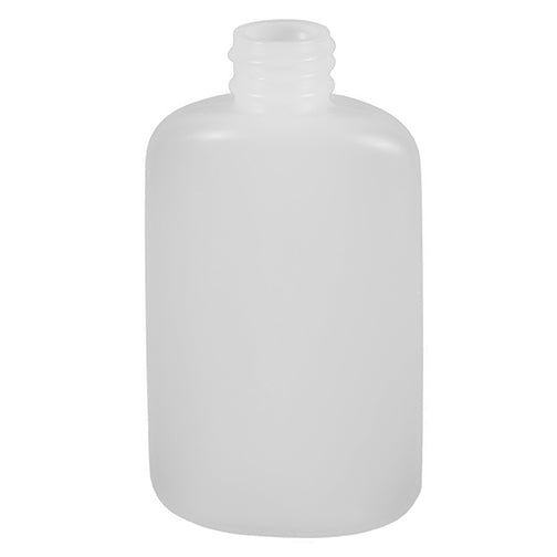 20 oz. Clear PET Plastic Ribbed Oval Bottle, 28mm 28-410