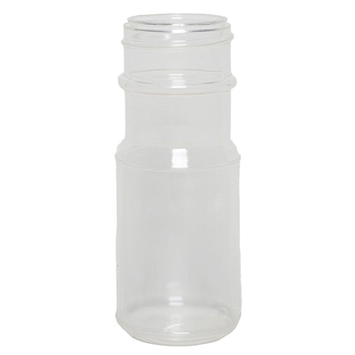 8 oz. Clear PET Plastic Oblong Spice Jar, 43mm 43-485