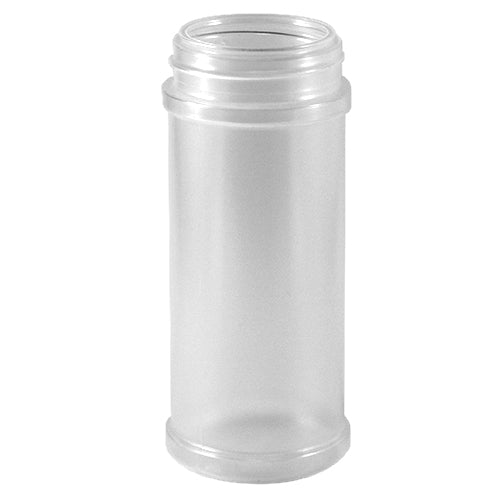 8 oz Clear PET Spice Bottles w/ Red Pressure Sensitive Lined Caps