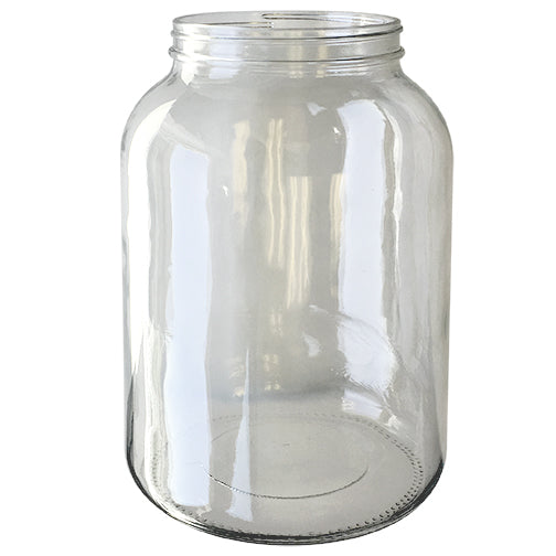 9oz Clear Glass Jars (Black Lug Cap) - 12/Case, Clear Type III 70 mm