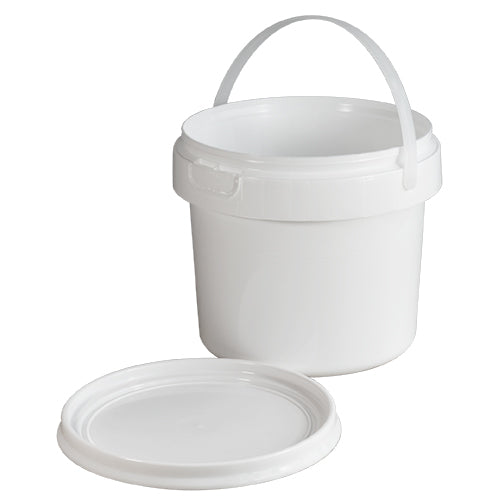 3 Gal. Plastic Clear Bucket with Lid- Divan Packaging