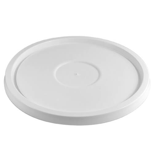 2 Gallon Round Plastic Lids w/ Tear Tab & Gasket