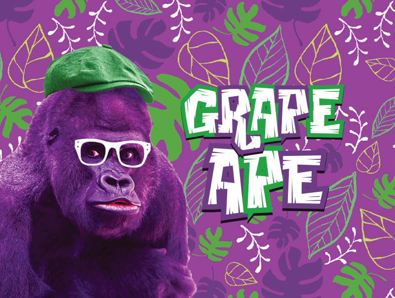 grape ape strain sleeve label