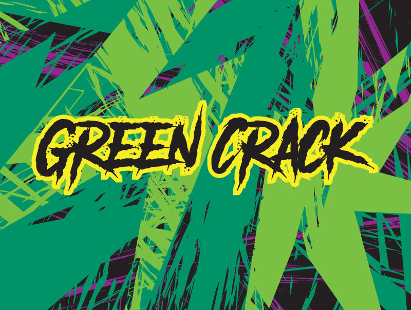 green crack strain sleeve label